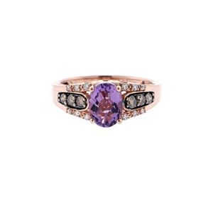 Levian Amethyst Ring in Rose Gold.